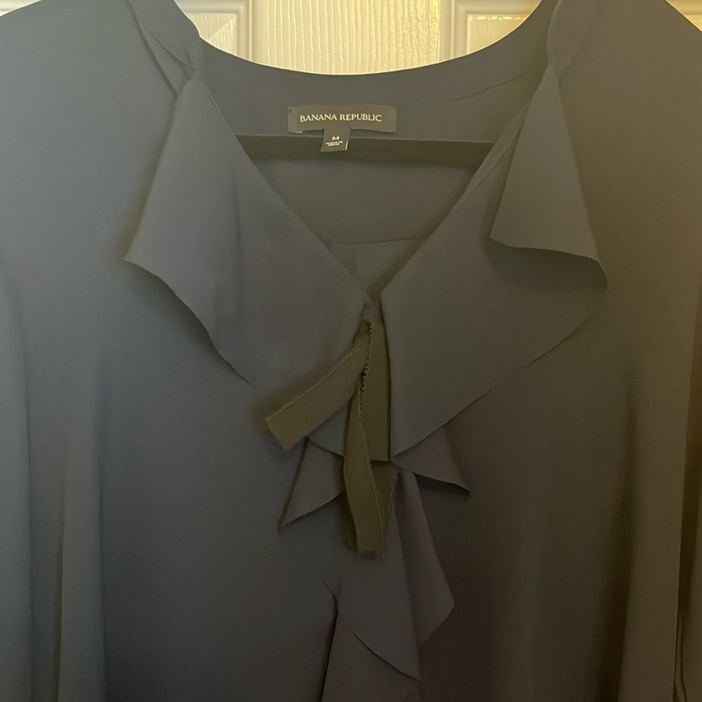 Banana Republic Ruffled Ribbon Blouse - Picture 3 of 5